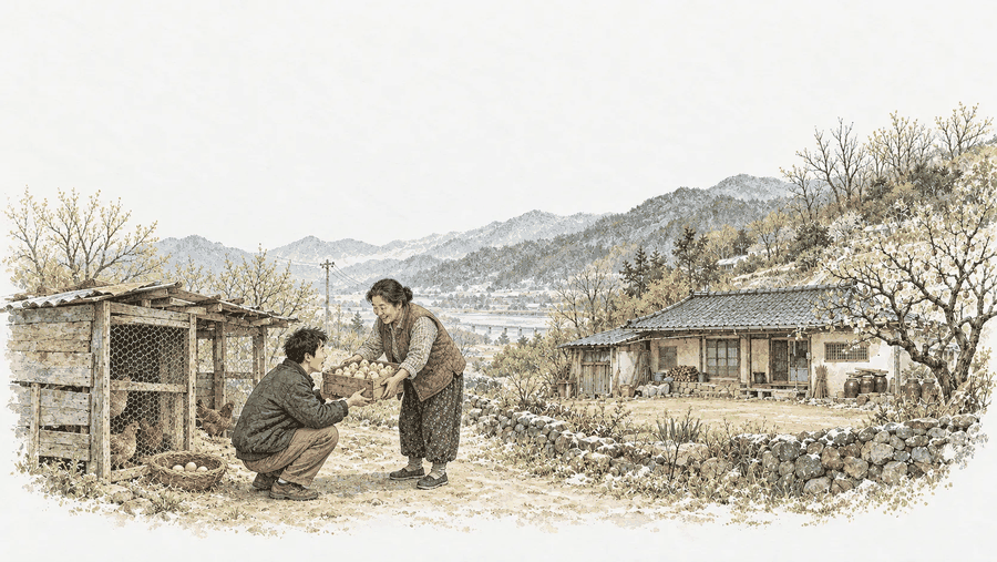 서른 마리 병아리